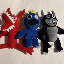 Rainbow Friends 10 Plush Lot 3 Multicolor Stuffed Dolls Figures Toys READ