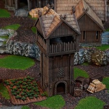 Kingdom of Saxonia - Torre - El Señor de los Anillos Fantasía Mesa DnD Terreno 28mm