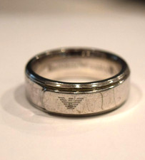 EMPORIO ARMANI Mens Ring Size 10 Silver 925