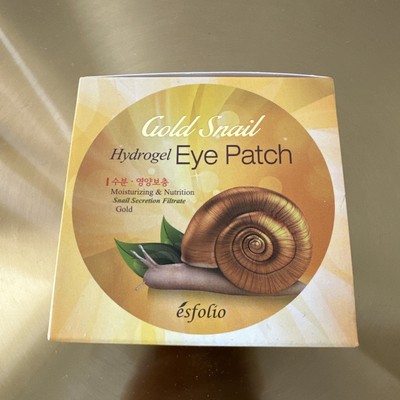 Esfolio Gold Snail Hydrogel Eye Patch 60pcs   Korean Skincare for Eyes