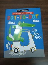 Playtime Learning Dot-To-Dot Sticker by Letter Activity Book Brain Games