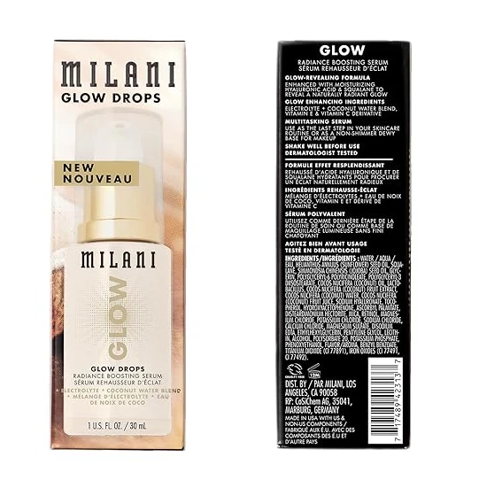 Milani Glow Drops Radiance Boosting Serum-Instantly Hydrate & Illuminate 1 Oz - Image 2 of 4