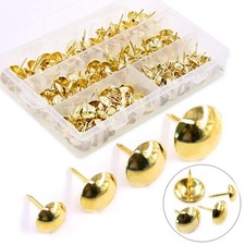 280 PCS Bronze Upholstery Nail Tacks Assortment 4 Sizes 7/16 To 3/4 Inch
