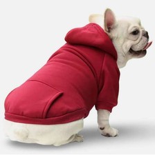 Comfy Winter Dog Hoodie - Hooded Sweatshirt for Small Dogs Comfortable Warm