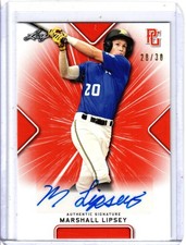 2021 Leaf Perfect Game Marshall Lipsey Orange Auto /30