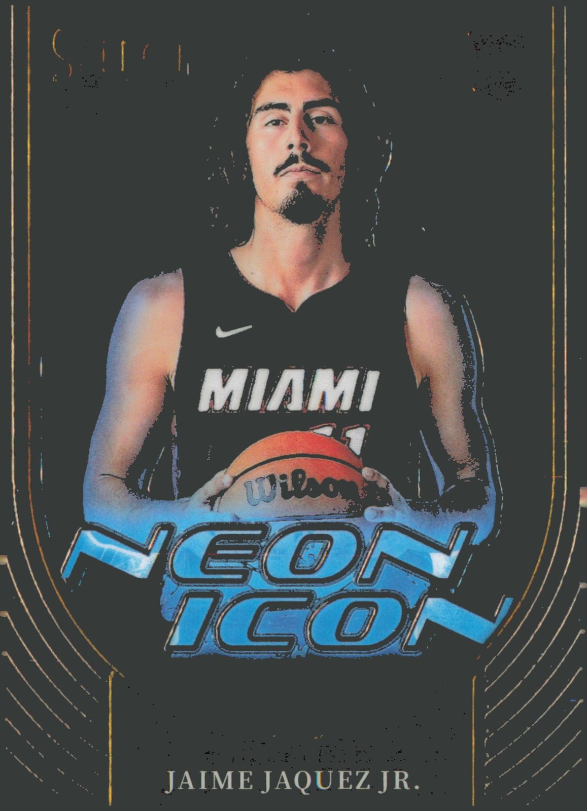 2023-24 Panini Select #3 Jaime Jaquez Jr. Neon Icon