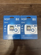 Lot of 2 Lexar Value 8GB Class 10 - SDHC Card - LSD8GBASBNAC10 - BRAND NEW