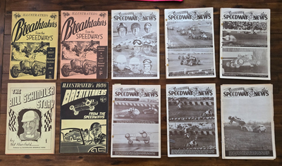 #ad 1950#x27;s Illustrated Speedway News Lot of over 125 Issues Breathtakers Daytona $199.99