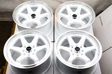 15x7 White Wheels Rims 4x100114.3 Fit Kia Rio Spectra Mazda Miata Mini Cooper 15x7 White Wheels Rims 4x100114.3 Fit Kia Rio Spectra Mazda Miata Mini Cooper