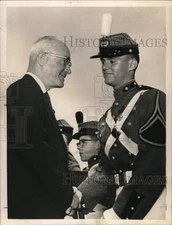 1963 Press Photo Arthur B. Porter and Peter G. Crary at Albany Academy, New York