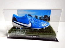 Signed Viliame Kikau NRL Nike Football Boot - Proof COA - Canterbury Bulldogs