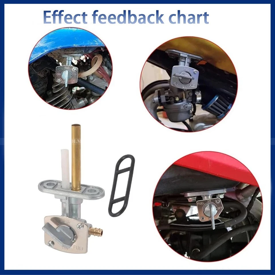 Interruptor de válvula Petcock de combustible apto para Kawasaki 440 LTD KZ440 550 LTD KZ550 A C Foto 2 de 4
