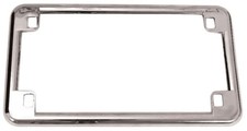 V-factor 13201 Chrome Plain License Plate Frame For Motorcycles Us Size 7 X 4
