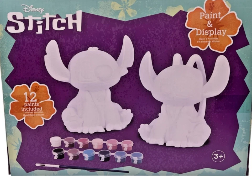 Disney Stitch Angel Paint Your Own Figuren Set 2 Gipsfiguren bemalbar Bastelset - Bild 2 von 4