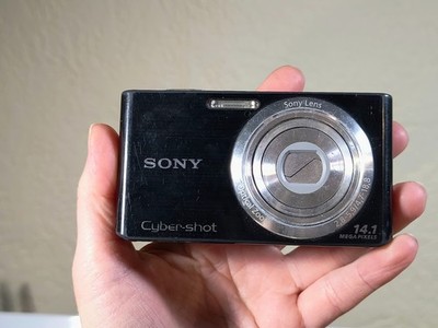 Sony Cyber-shot DSC-W610 14.1MP Digital Camera - Silver for sale