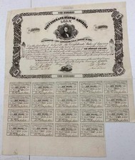 Type 59, Ball 73, 1862 $100 Confederate States of America Loan with 19 coupons