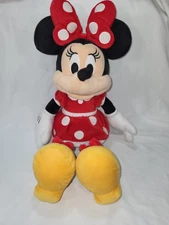 Mini Mouse Disney Store Exclusive Plush Red Polka Dot Dress 18 Inches