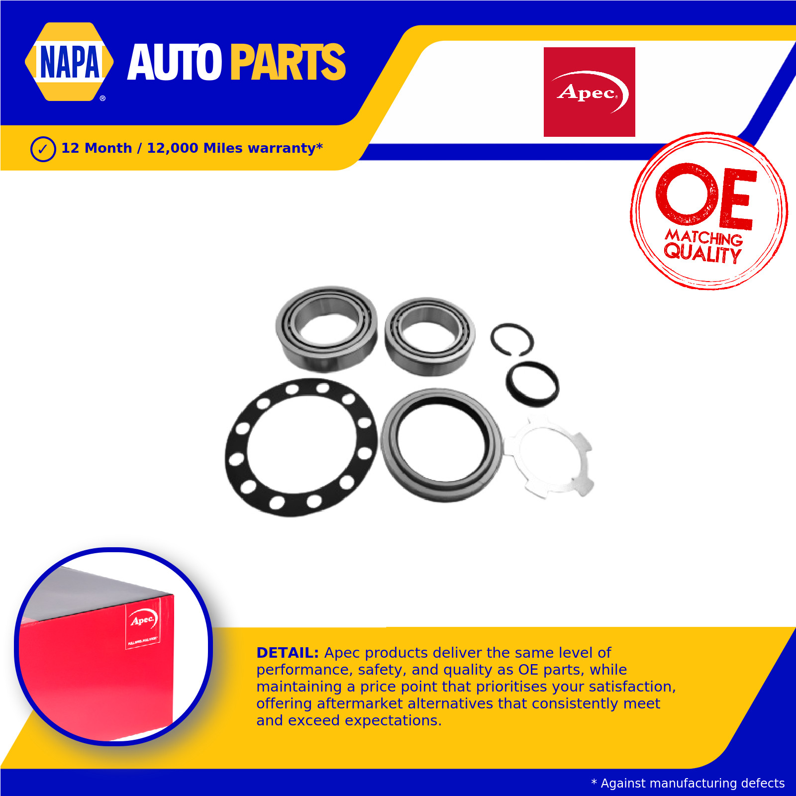 Wheel Bearing Kit AWB1394 Apec 9008036064 9008036067 9008036067S1 9008036067S2