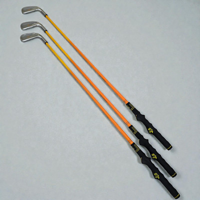 Golf Swing Trainer Practice Clubs   Lot of 3 Training Irons w/ Grip Aid   NEW