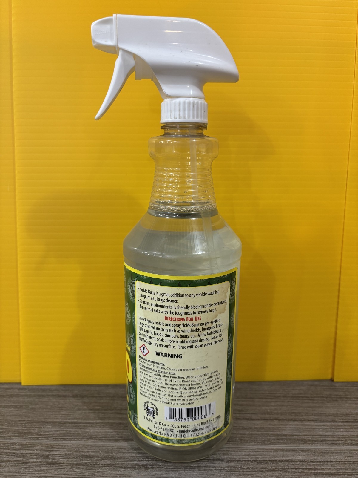 Mule Head No Mo Bugz Super Strength Automotive Bug Cleaner 32 oz Spray