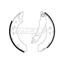 Bremsbackensatz hinten für Ford Escort 5 AAL AFL ALL ANL 6 GAL Orion 3 | 241276