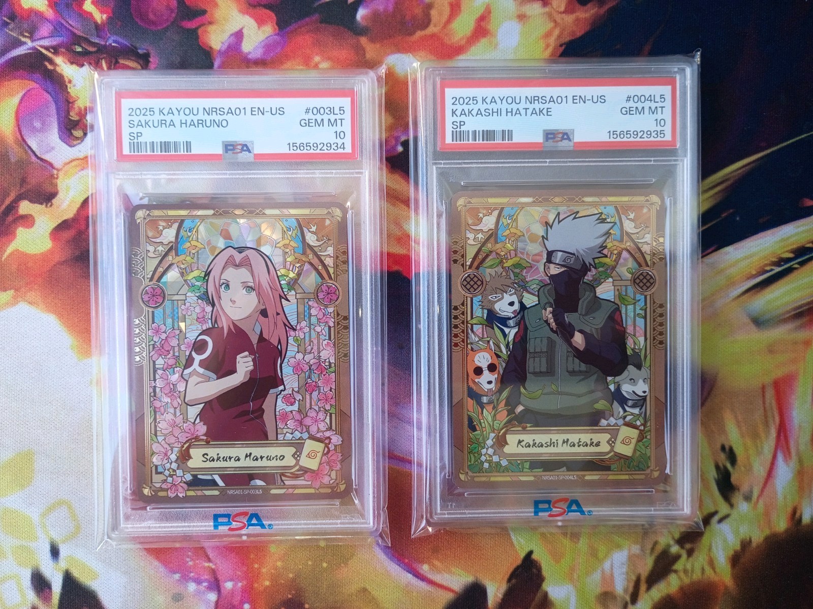 2025KAYOU NARUTO Heaven Scroll English Kakashi Sakura PSA 10 Sequential Low Pop