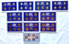 1999-2009 S US Mint 56-Coin Complete Set PROOF Quarters Collection States & Terr