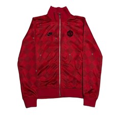 Nike Manchester United S Track Top, Small, Red Check Pattern, Vintage Used