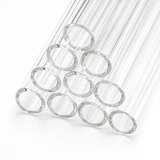 Clear 10 Pcs Borosilicate Glass Tubing 4 Length 12 mm OD 9mm ID 1.5mm Thick Gla