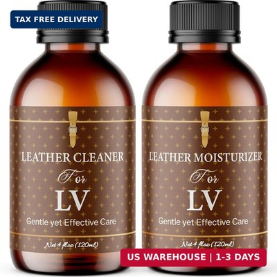 Leather Cleaner Moisturizer Set for Louis Vuitton, Shine Your Louis Vuitton FAST
