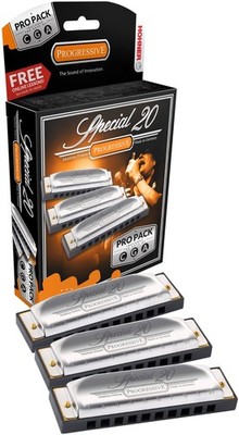 Hohner Special 20 Harmonica Propack, 3 Harmonicas, Keys of C, G and A - NIB