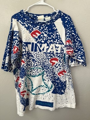 VTG Single Stitch Spalding All Over Print AOP Double Sided Basketball Shirt L