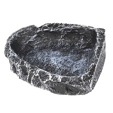 Reptile Water Dish Resin Simulated Rock Reptile Food Bowl For Leopard Gecko SZHN