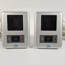 Biddeford Sealy TC15B3 Pair of Electric Blanket Controllers 4-Prong Silver