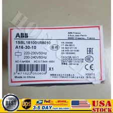 1pc ABB A16-30-10 Contactor 24V、110V50Hz/110-120V60Hz、380-415V US Free TAX