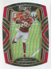 2020 Select Red Prizm Die Cut Thomas Davis Sr #221 Club Level Commanders