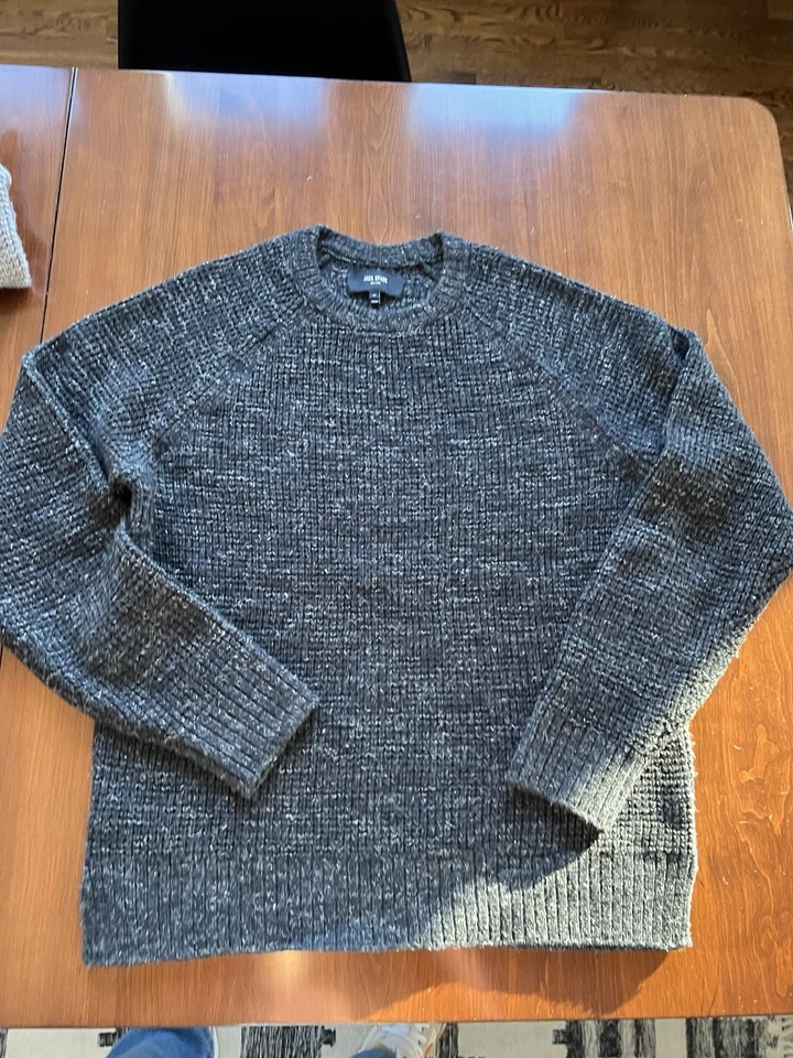 Jack Spade Phelps Linen Wool Sweater In Charcoal Size Small - Image 2 of 4
