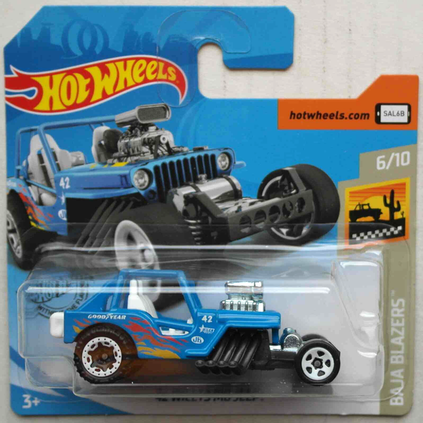Hot Wheels 1942 Willys Mb Jeep Blau Baja Blazers Neu/Ovp Hw Mattel Auto Car ´42-image