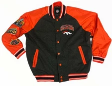 Denver Broncos 3X Super Bowl Champions Team Varsity Commemorative Jacket SIZE 2X