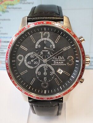 ALBA CHRONOGRAPH QUARTZ YM92-X107 JAPAN MEN'S FULL WORKING ALBA CHRONOGRAPH QUARTZ YM92-X107 JAPAN MEN'S FULL WORKING