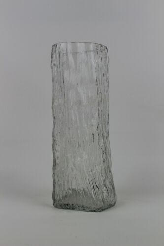 Design Glas Vase Klarglas Baumstamm Form 60er 70er Jahre 70s 60s Finland?    - Bild 1 von 7