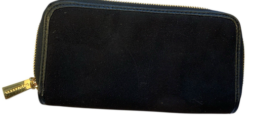 Big Buddha Suede Wallet Clutch Style 8"x4" Zippered Closure Boho Chic - Picture 6 of 6