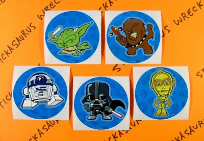 Smile Makers Star Wars Pop Lot Of 5 Stickers 