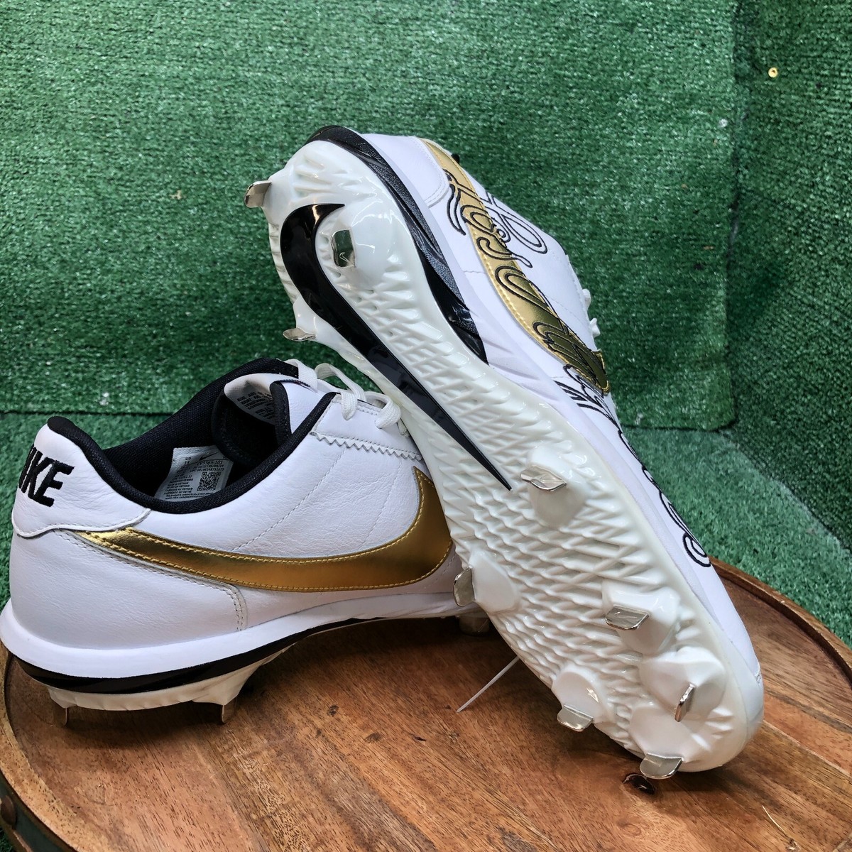 CV5565-101 Size 7 & 11.5 Nike Lunar Cortez 2022 Los Angeles Baseball NO BOX Nike Lunar Cortez 2022 All Star Los Angeles Baseball Cleats  main image 3