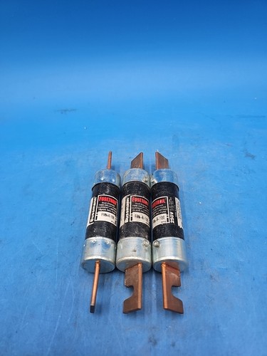 LOT OF 3 Bussmann Fusetron FRN-R-100 Dual Element Time Delay Fuses. 100 ...