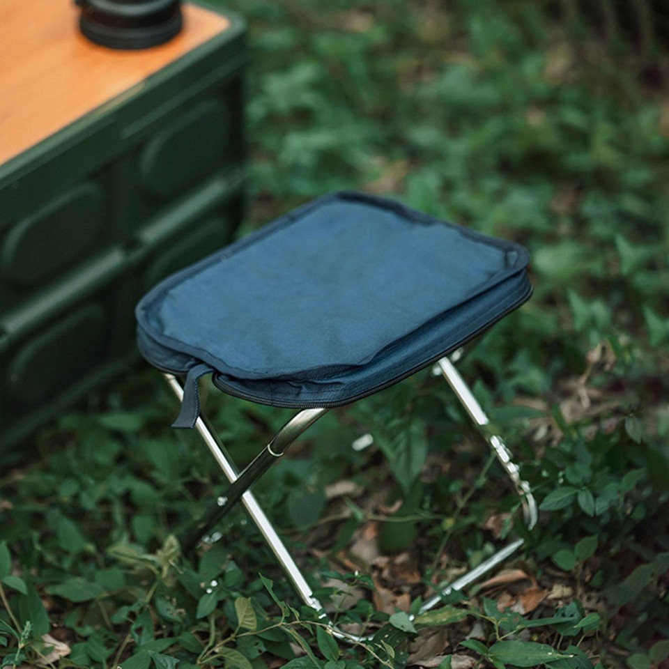 Foldable Fishing Chair Collapsible Foot Stool Little Stool for Picnic