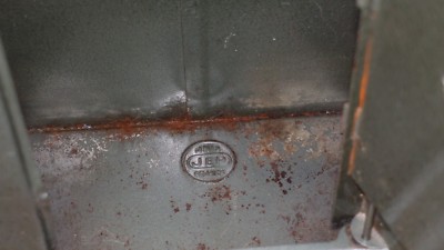 ANCIENNE TIRELIRE JOUET COFFRE FORT JEP & lion PEUGEOT métal sans clef EUR 30,00 - FR