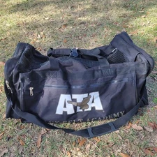 ATA Black Belt Taekwondo Academy XL Duffle Bag For Martial Arts Sparring Gear