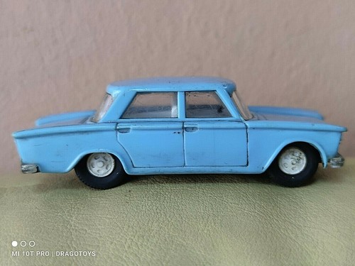 VINTAGE FIAT 1300 CAR TOY MINI AUTO KDN 1/43 PLASTIC CZECHOSLOVAKIA 1969 BLUE - Picture 4 of 12