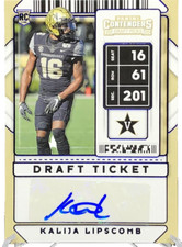 2020 Panini Contenders Draft Kalija Lipscomb Draft Ticket Rookie Auto #259 A7